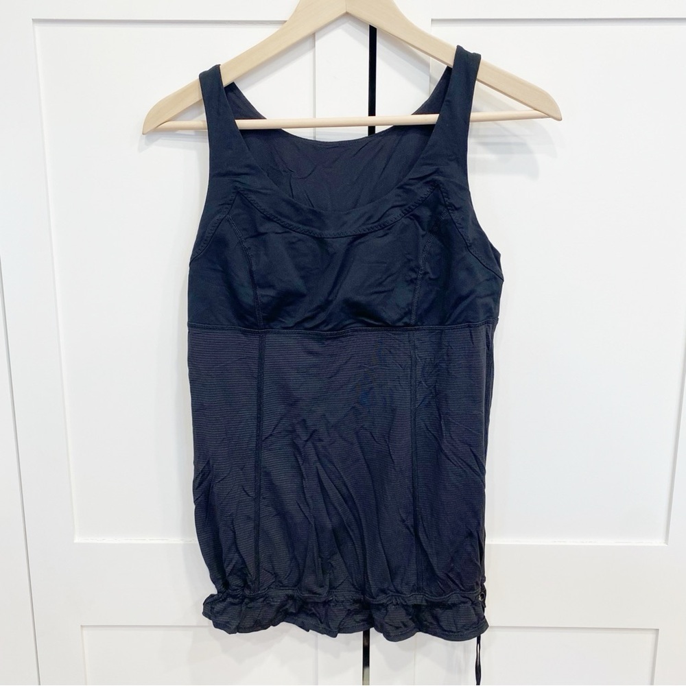 Lululemon Tank Top Cinch Tie Bottom Tank Workout Yoga Pilates Athleisure